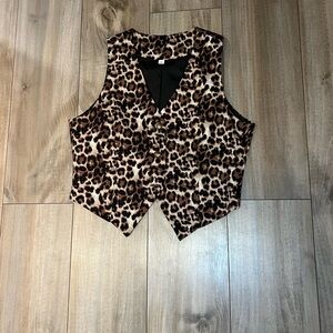Leopard Print Women's Vest